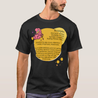 T-shirt Scorpio Personnalité Traits - Scorpio Horoscope Zo