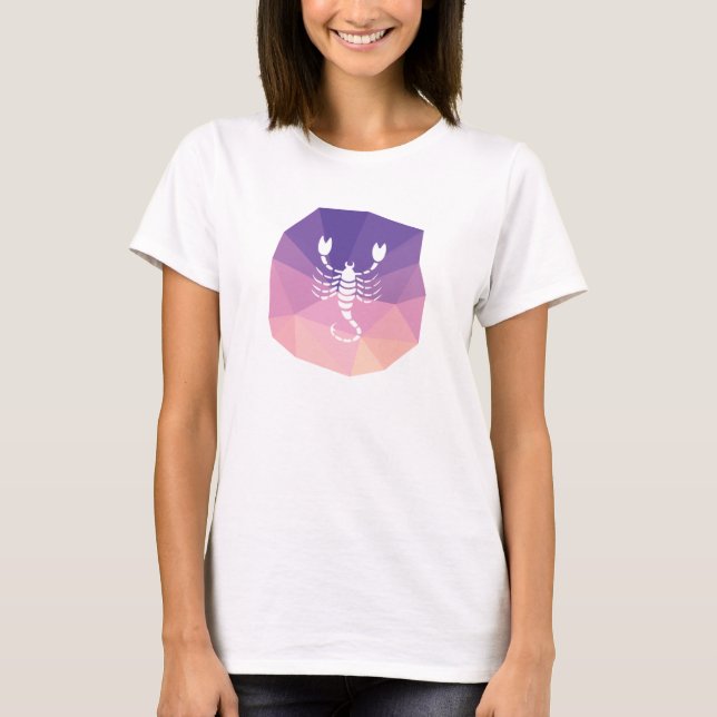 T-shirt Scorpio signe horoscope rose moderne (Devant)