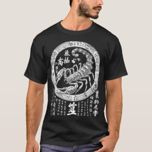 T-shirt Scorpio Zodiac Art japonais Arachn de style orie
