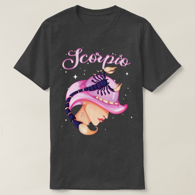T-shirt Scorpio Zodiac Horoscope Signal Anniversaire Tarot (Design devant)
