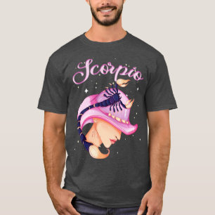 T-shirt Scorpio Zodiac Horoscope Signal Anniversaire Tarot
