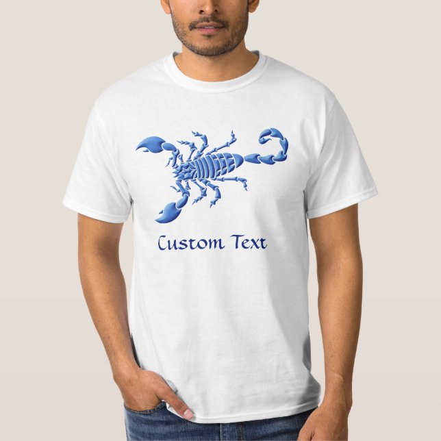 T-shirt Scorpion bleu (Devant)