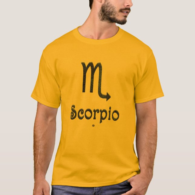 T-shirt Scorpion couleur signe astrologique Zodiac (Devant)