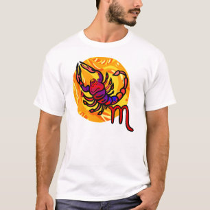 T-shirt Scorpion de style années 1970 avec Symbole