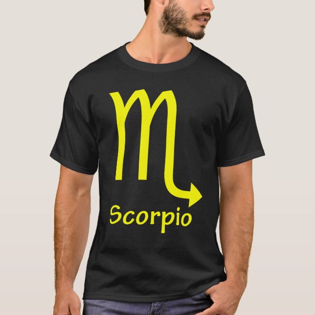 T-shirt Scorpion, Horoscope, symbole, astrologie (Devant)