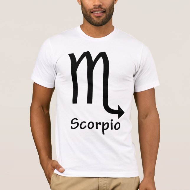 T-shirt Scorpion, Horoscope, symbole, astrologie (Devant)