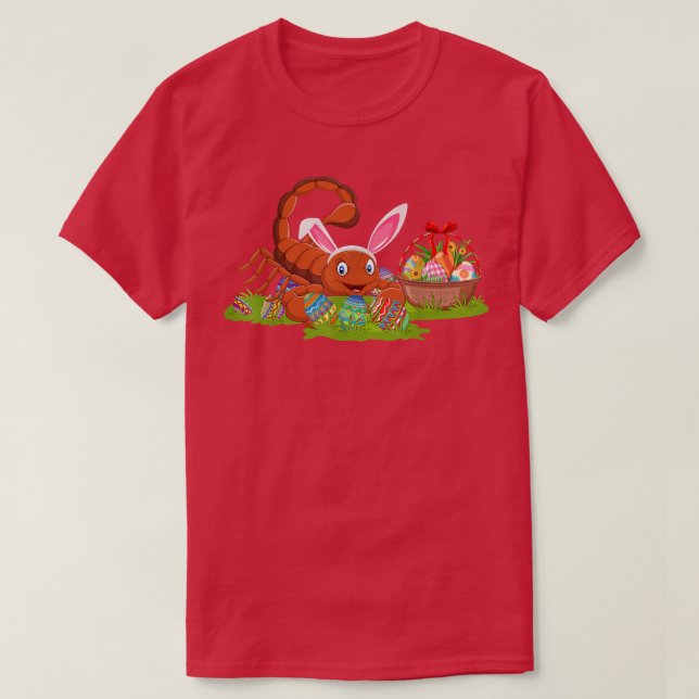 T-shirt Scorpion Oeuf de Pâques Chasse Bunny Scorpion Pâqu (Design devant)