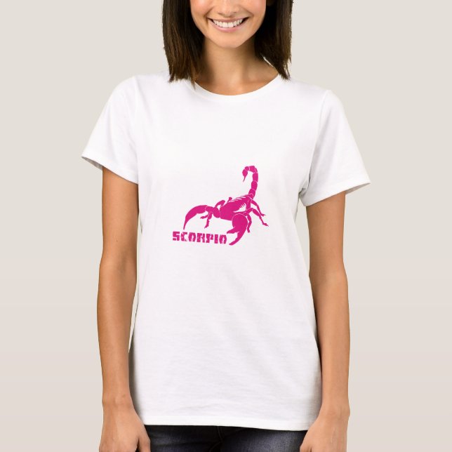 T-shirt Scorpion - rose (Devant)