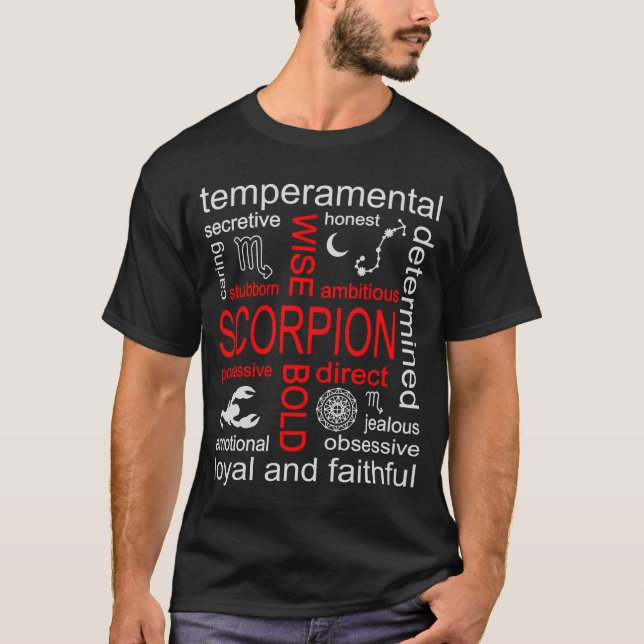 T-shirt Scorpion signe zodiaque (Devant)