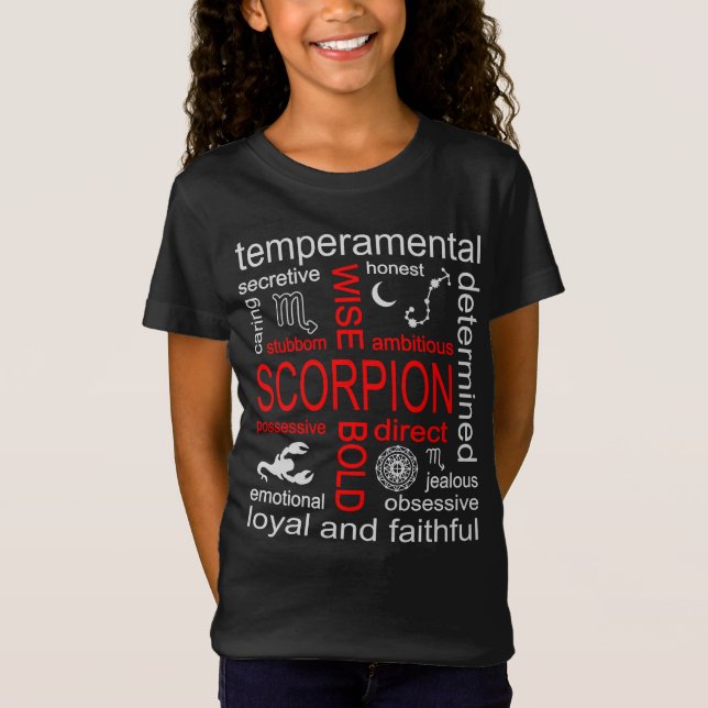 T-Shirt Scorpion signe zodiaque (Devant)