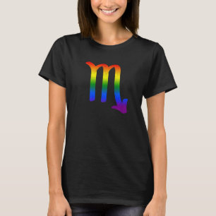 T-shirt Scorpion Signe Zodiaque Lgbt Fierté Arc-en-ciel Ga
