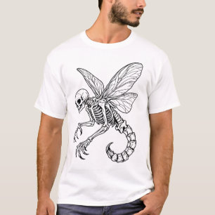 T-shirt Scorpion squelette ailé - Créature de fantasy goth