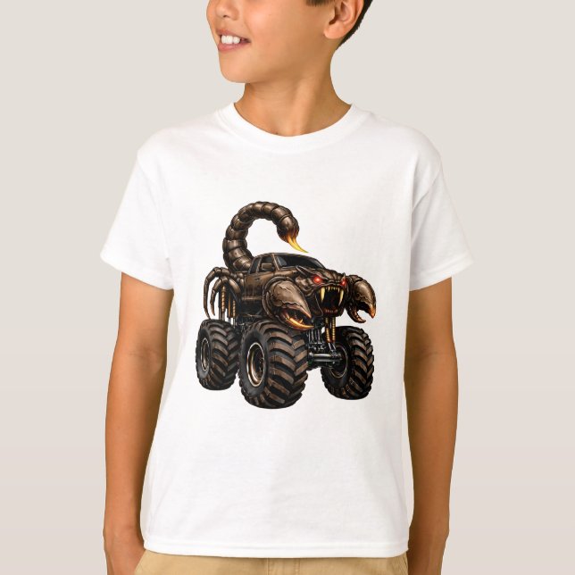 T-shirt Scorpion Style Off-Road Monster Truck (Devant)