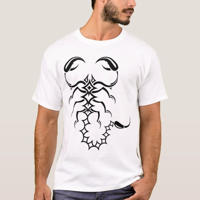 T-shirt Scorpion tribal (Devant)