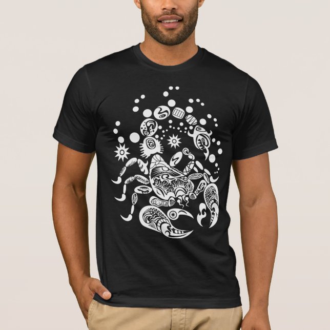 T-shirt Scorpion-W tribal (Devant)