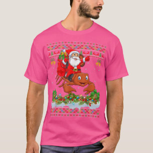 T-shirt Scorpion Xmas Pyjamas Ugly Père Noël équitation Sc