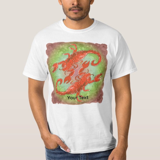 T-shirt Scorpion Yin Yang  (Devant)