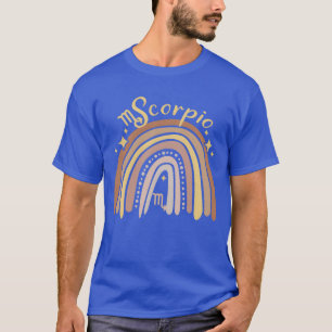 T-shirt Scorpion Zodiaque Bohème Boho Arc-en-ciel 70s Vint