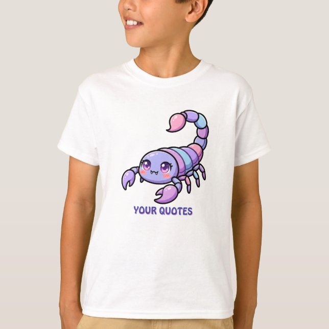 T-shirt Scorpion Zodiaque Chibi Mignon (Devant)