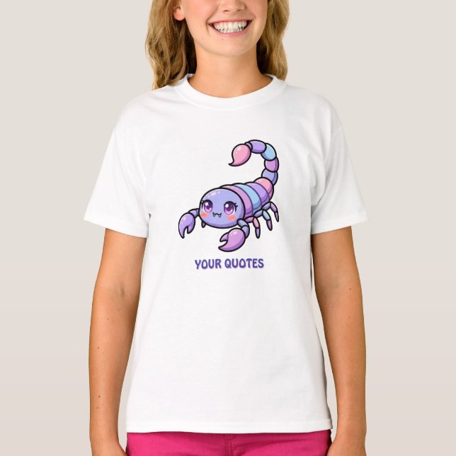 T-shirt Scorpion Zodiaque Chibi Mignon (Devant)