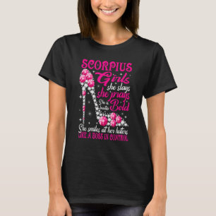 T-shirt Scorpius Girl Like a Boss in Control chaussures en