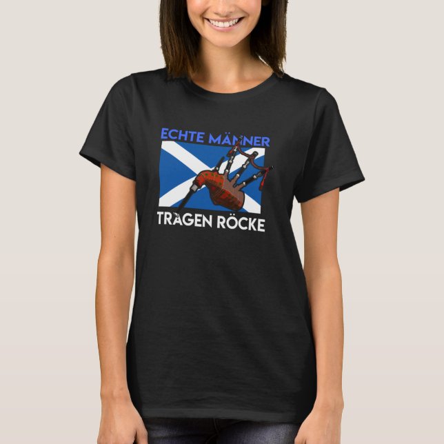 T-shirt Scotland Bagpipe Kilt dit (Devant)