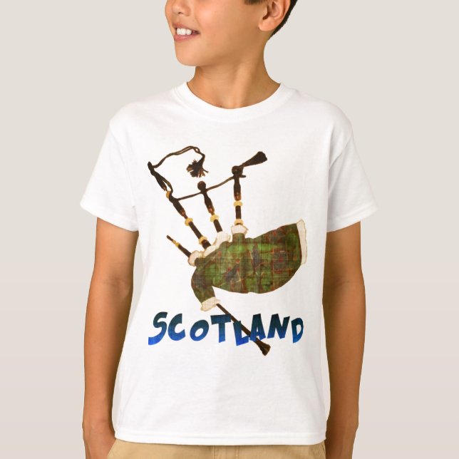 T-shirt Scotland Bagpipes (Devant)