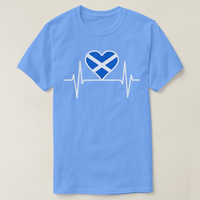 T-shirt Scotland Heartbeat (Design devant)