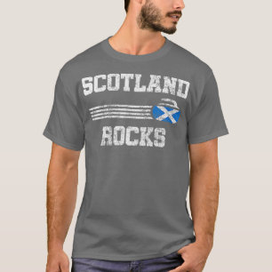 T-shirt Scotland Rocks Vintage Curling