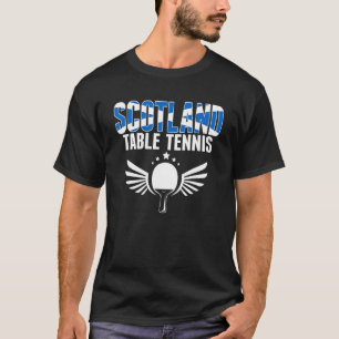 T-shirt Scotland Table Tennis Scotland Ping Pong Suppo