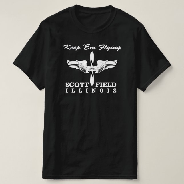 T-shirt Scott Field, Illinois (Base aérienne), Belleville (Design devant)