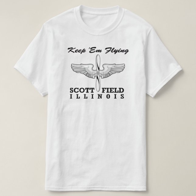T-shirt Scott Field, Illinois (Base aérienne), Belleville (Design devant)