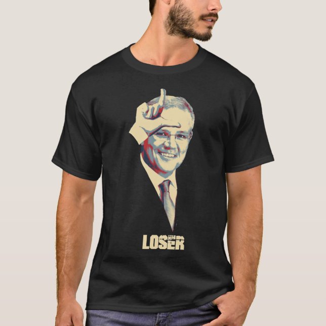 T-shirt Scott Morrison Loser.... c'est une course ! T-S cl (Devant)