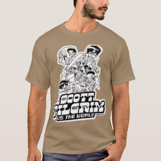 T-shirt Scott Pilgrim and white characters Birthday party 