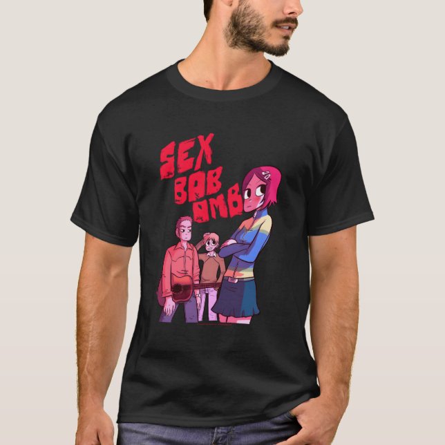 T-shirt Scott Pilgrim Vs The World Bob Omb Band (Devant)