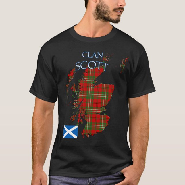 T-shirt Scott Scottish Clan Tartan Scotland (Devant)