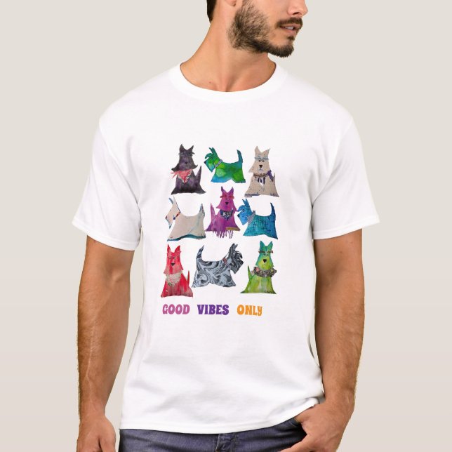 T-shirt Scotties bonnes ondes (Devant)