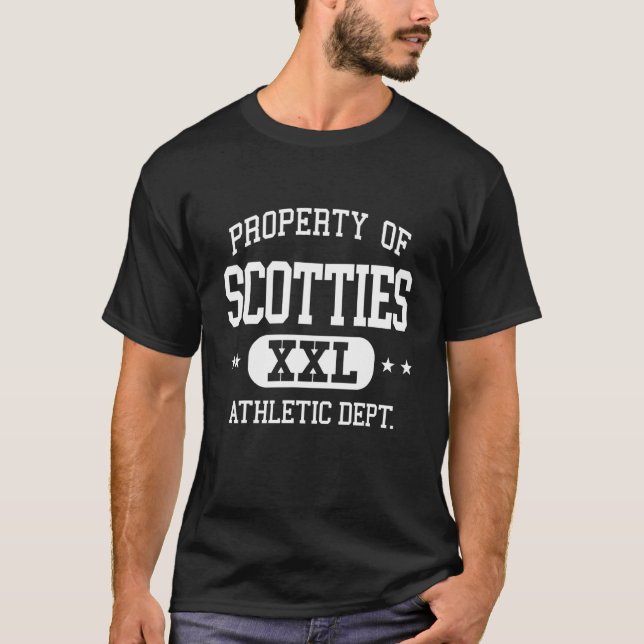 T-shirt Scotties Retro Athletic Property Dept (Devant)