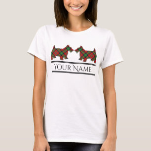 T-shirt Scottish Clan Boyd Tartan Scottie Dogs