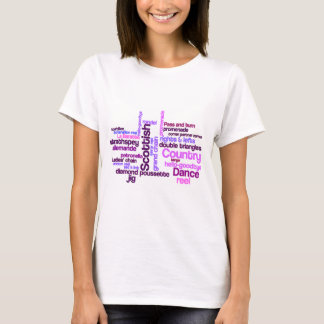 T-shirt Scottish Country Dance en rose et violet