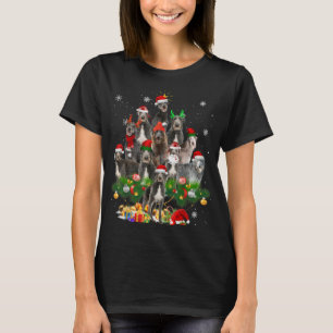 T-shirt Scottish Deerhound Jeu d'arbre de Noël éclat drôle