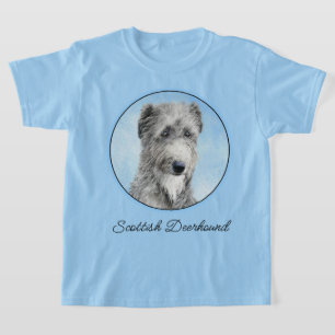 T-shirt Scottish Deerhound Paining - Original Dog Art