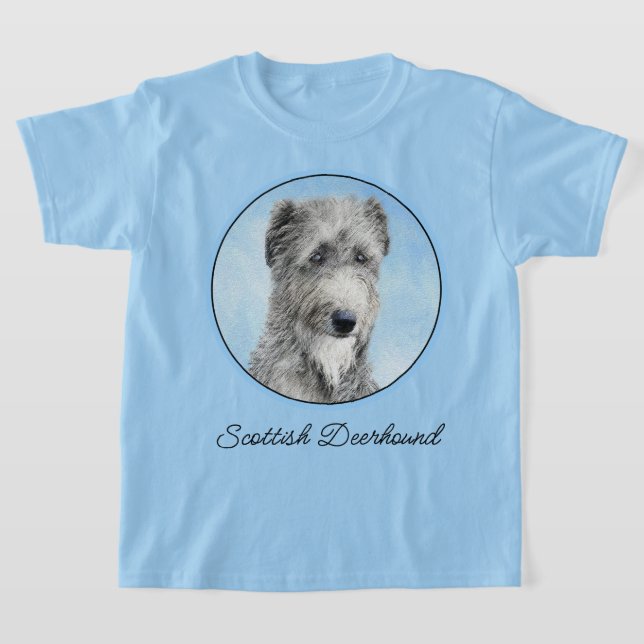 T-shirt Scottish Deerhound Paining - Original Dog Art (Poser)