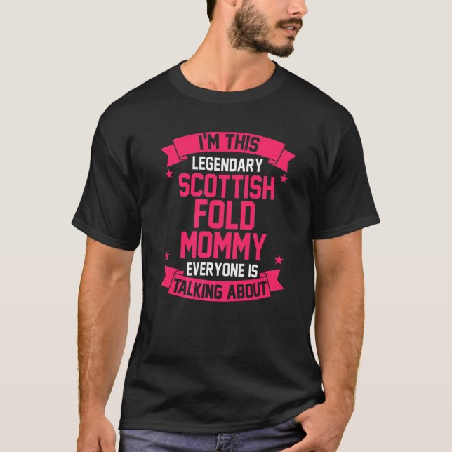 T-shirt Scottish Fold Mom (Devant)