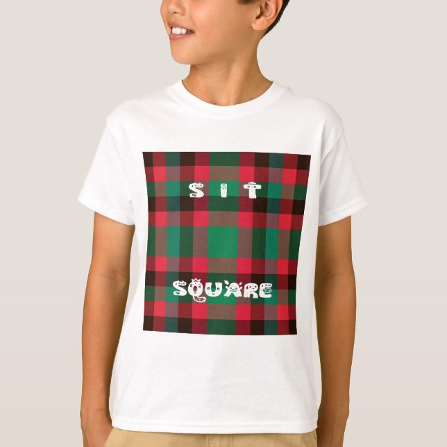 T-shirt Scottish Royal À damiers Tartan Plaid avec texte (Devant)