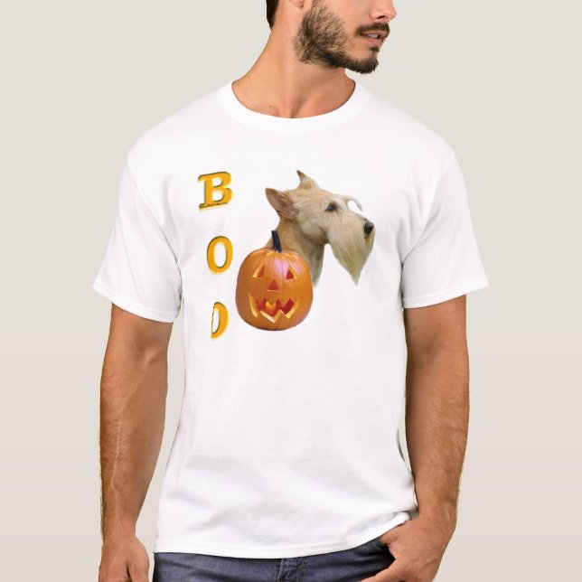 T-shirt Scottish Terrier (blé) Boo (Devant)