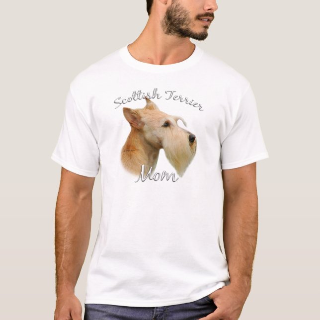 T-shirt Scottish Terrier (blé) Maman 2 (Devant)