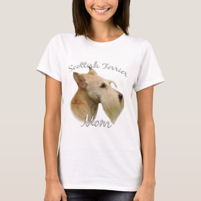 T-shirt Scottish Terrier (blé) Maman 2 (Devant)