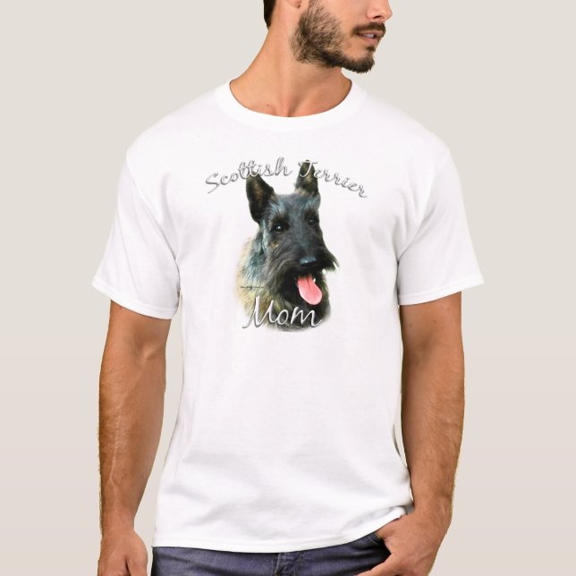 T-shirt Scottish Terrier (brindle) Maman 2 (Devant)