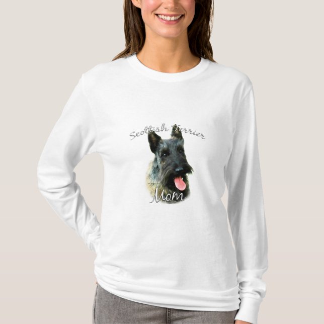 T-shirt Scottish Terrier (brindle) Maman 2 (Devant)